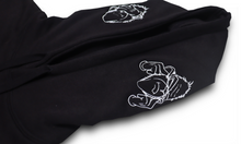 Load image into Gallery viewer, Black 'Deaf, Dumb & Blind' Hoodie with Back Print & Double Embroidered Hood.