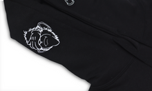 Load image into Gallery viewer, Black 'Deaf, Dumb & Blind' Hoodie with Back Print & Double Embroidered Hood.