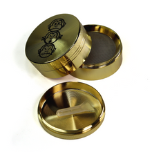 Load image into Gallery viewer, 4 Chamber Crystal Catcher 'Three Wise Monkeys' Grinder