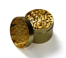 Load image into Gallery viewer, 4 Chamber Crystal Catcher 'Three Wise Monkeys' Grinder