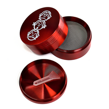 Load image into Gallery viewer, 4 Chamber Crystal Catcher 'Three Wise Monkeys' Grinder