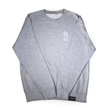Load image into Gallery viewer, 'Three Wise Monkeys' Embroidered Crew Neck Tracksuit - Heather Grey