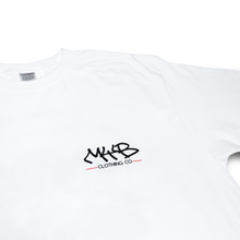 Load image into Gallery viewer, 'Mind Your Business' Backprint - Short Sleeve White Tee