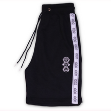 Load image into Gallery viewer, Repeat Logo Tape Zip pocket Jogger Shorts - Black
