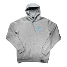 Load image into Gallery viewer, Premium Matching Heather Grey Hooded Tracksuit with Blue &#39;Three Wise Monkeys&#39; Embroidery
