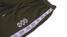 Load image into Gallery viewer, Repeat Logo Tape Zip pocket Jogger Shorts - Olive Green
