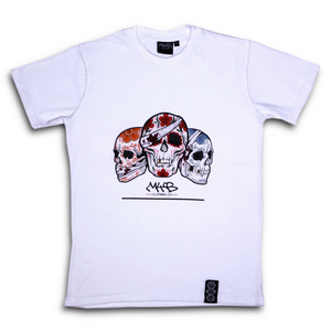'Day of the Dead' T Shirt - White