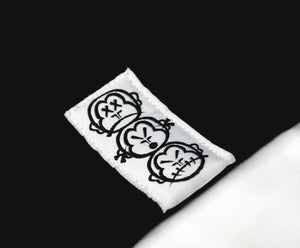 'MYB Handstyle' Embroidered Premium Black Hoody with 'Three Wise Monkeys' BackPrint
