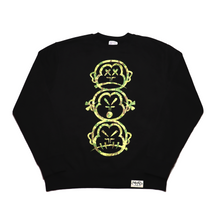 Load image into Gallery viewer, &#39;Three Wise Monkeys&#39; Camo Print - Premium Black Sweatshirt
