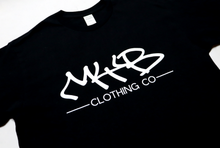 Load image into Gallery viewer, &#39;MYB Handstyle&#39; Large Logo - Short Sleeve Black Tee
