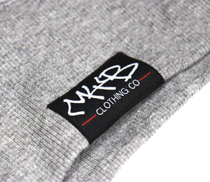 'Three Wise Monkeys' Premium White Embroided Heather Grey Hoody