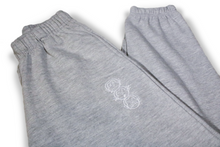 Load image into Gallery viewer, &#39;Three Wise Monkeys&#39; Embroidered Grey Joggers
