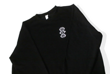 Load image into Gallery viewer, &#39;Three Wise Monkeys&#39; Embroidered Black Crew Neck - Part of Matching Set
