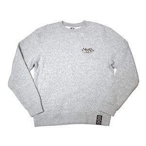 Premium Heather Grey Backprint Sweatshirt
