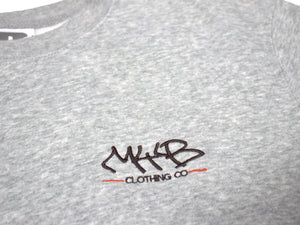 Premium Heather Grey Backprint Sweatshirt