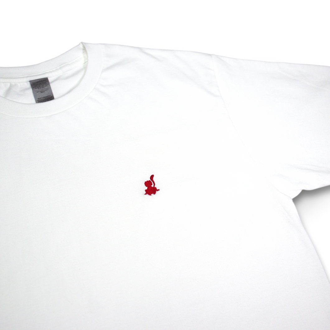 'Crouching Monkey' Embroidered Short Sleeve T-Shirt - 5 Colourways