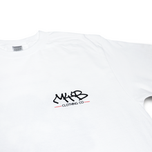 Load image into Gallery viewer, &#39;Mind Your Business&#39; Backprint - Short Sleeve White Tee
