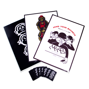 Deluxe Print & Sticker Pack - Includes all 3 A2 prints with a bundle of stickers!
