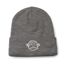 Load image into Gallery viewer, &#39;One Head&#39; Embroidered Grey Beanie Hat
