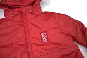 Signal Red Puffer Jacket