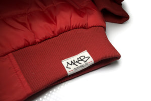 Signal Red Puffer Jacket
