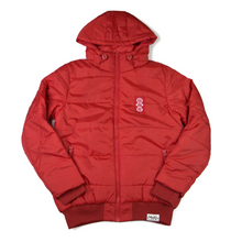 Load image into Gallery viewer, Signal Red Puffer Jacket
