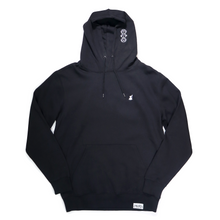 Load image into Gallery viewer, Double Embroidered Premium Black Hoodie

