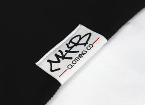 'Three Wise Monkeys' Embroidered Zip-Up Black Hoody