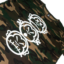 Load image into Gallery viewer, &#39;Three Wise Monkeys&#39; Large Logo Camo T Shirt
